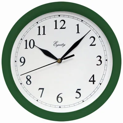 10"HGRN Plas Wall Clock