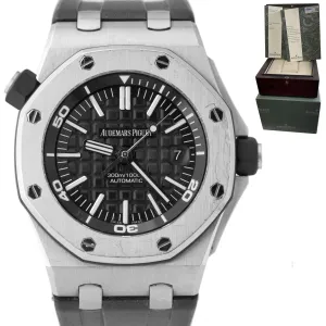 2011 Audemars Piguet Royal Oak Offshore Diver Black 15703ST.OO.A002CA.01 Watch