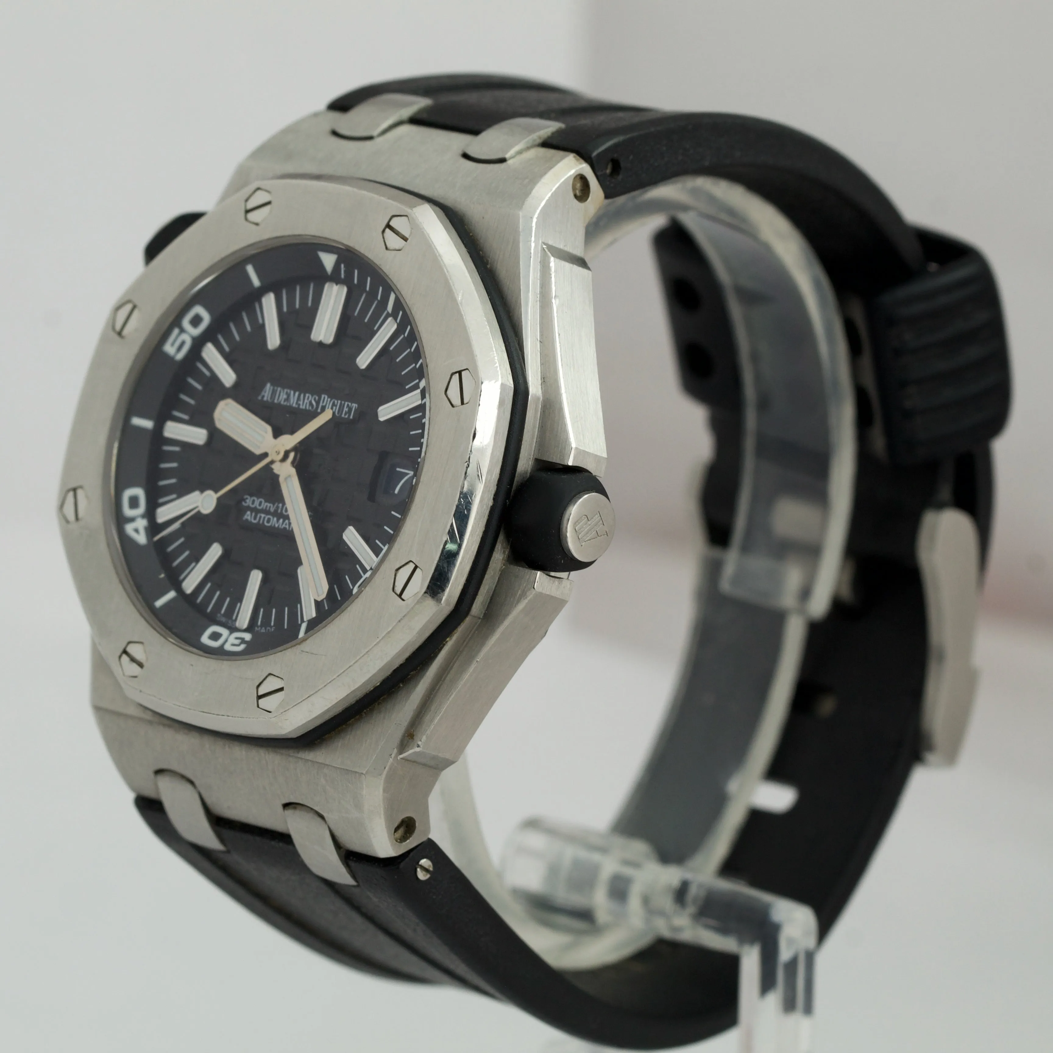 2011 Audemars Piguet Royal Oak Offshore Diver Black 15703ST.OO.A002CA.01 Watch