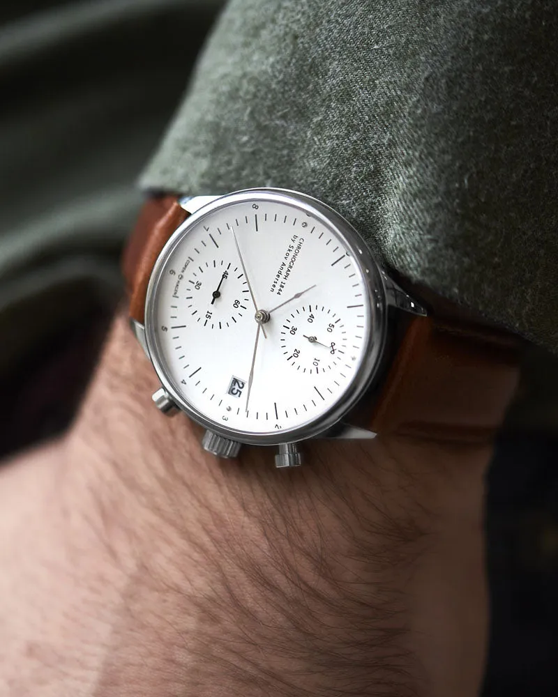 About Vintage 1844 Chronograph Steel / White Watch