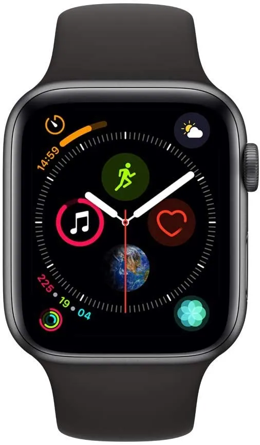 Apple Watch Series 4 (GPS   Cellular, 44mm) - Space Gray Aluminum Case with Black Sport Band