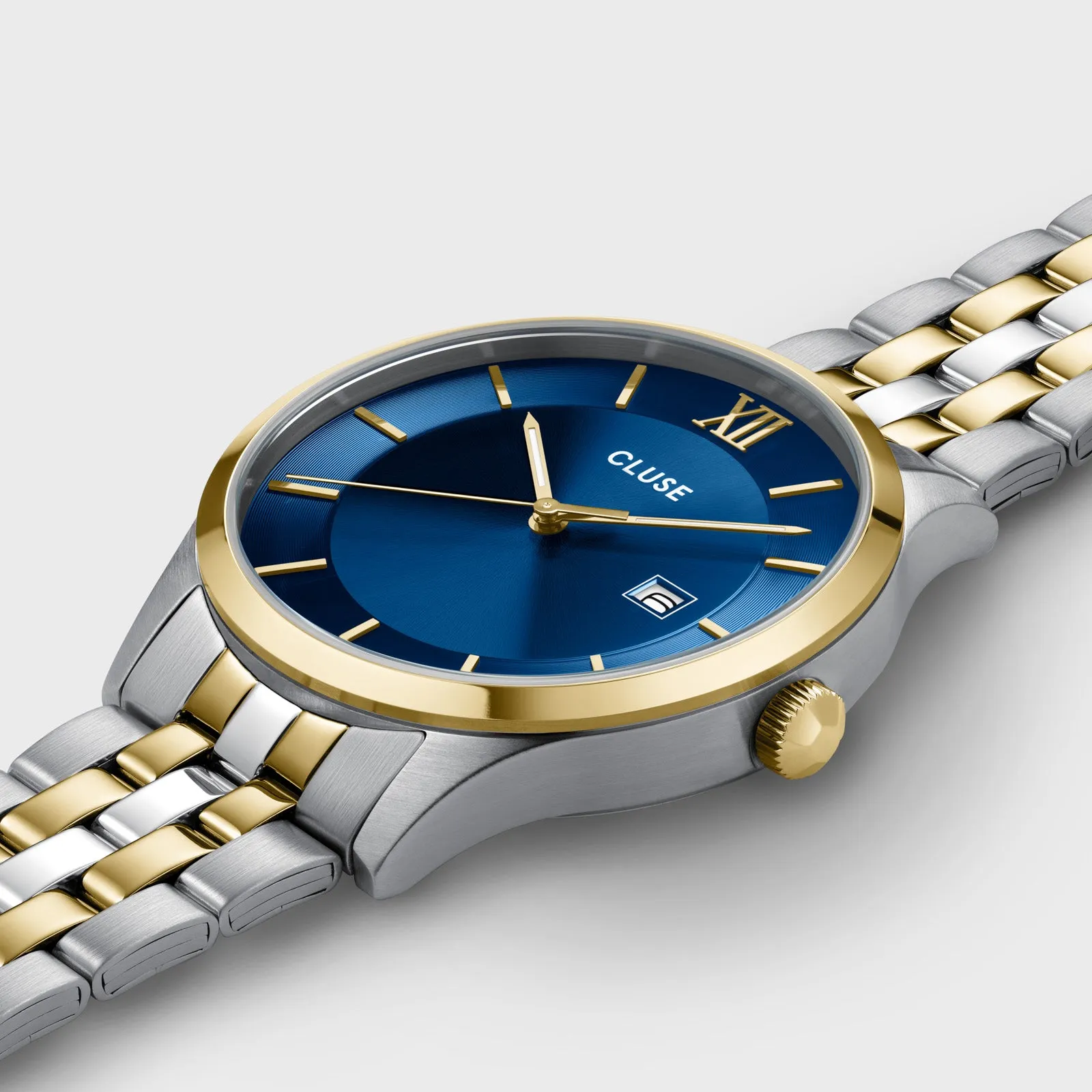 Aravis 3-Hand Watch, Blue, Bicolour