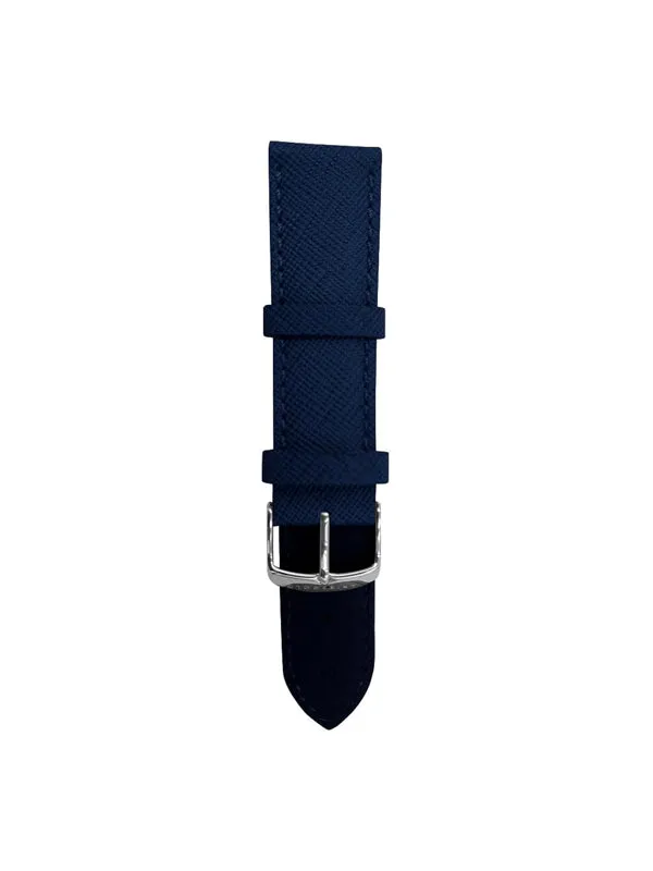 Aries Gold Blue Leather Strap (Size 22)