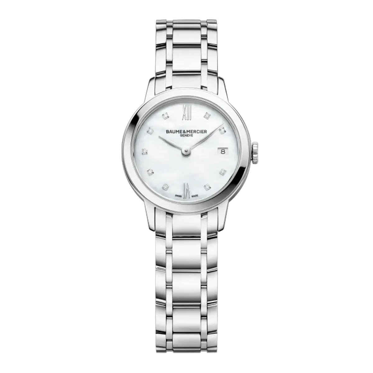 Baume & Mercier Classima 10490 27mm Silver Quartz Ladies Watch