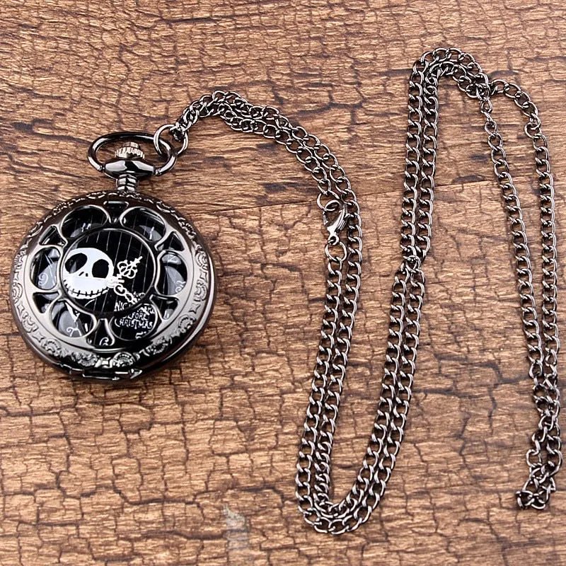 Black Nightmare Before Christmas Pocket Watch