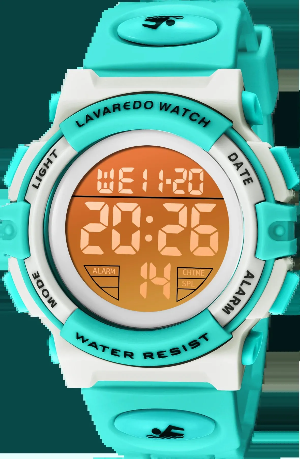 Boy's Digital Sport Outdoor Waterproof LED Wrist Watch with Stopwatch