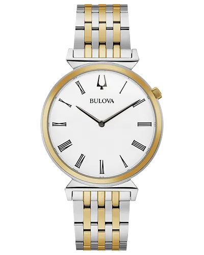 Bulova Regatta White Dial Stainless Steel Heritage Watch 98A233