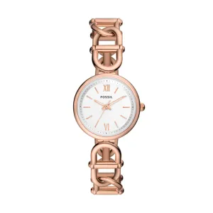 Carlie Three-Hand Rose Gold-Tone Stainless Steel Watch