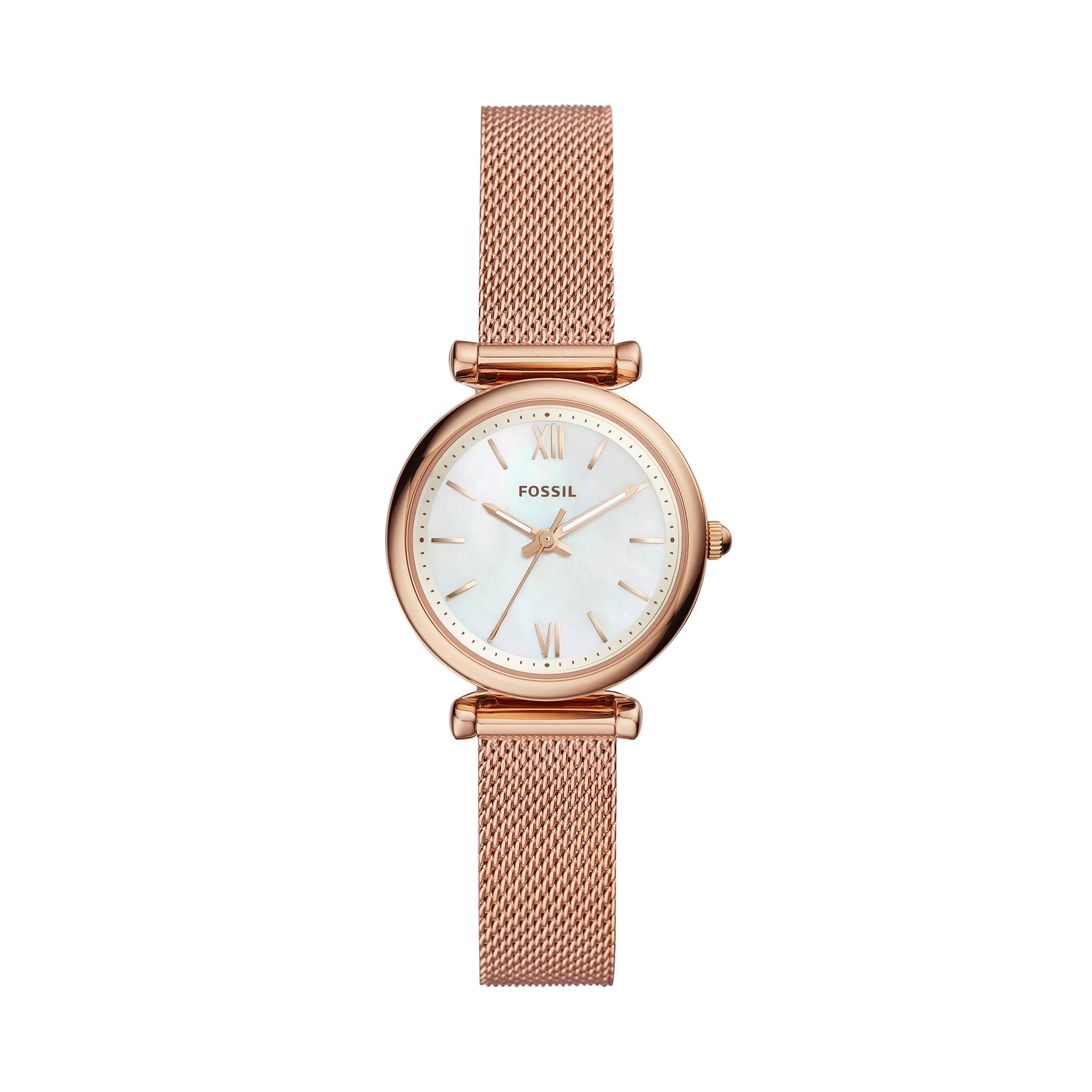 Carlie Three-Hand Rose Gold-Tone Stainless Steel Watch