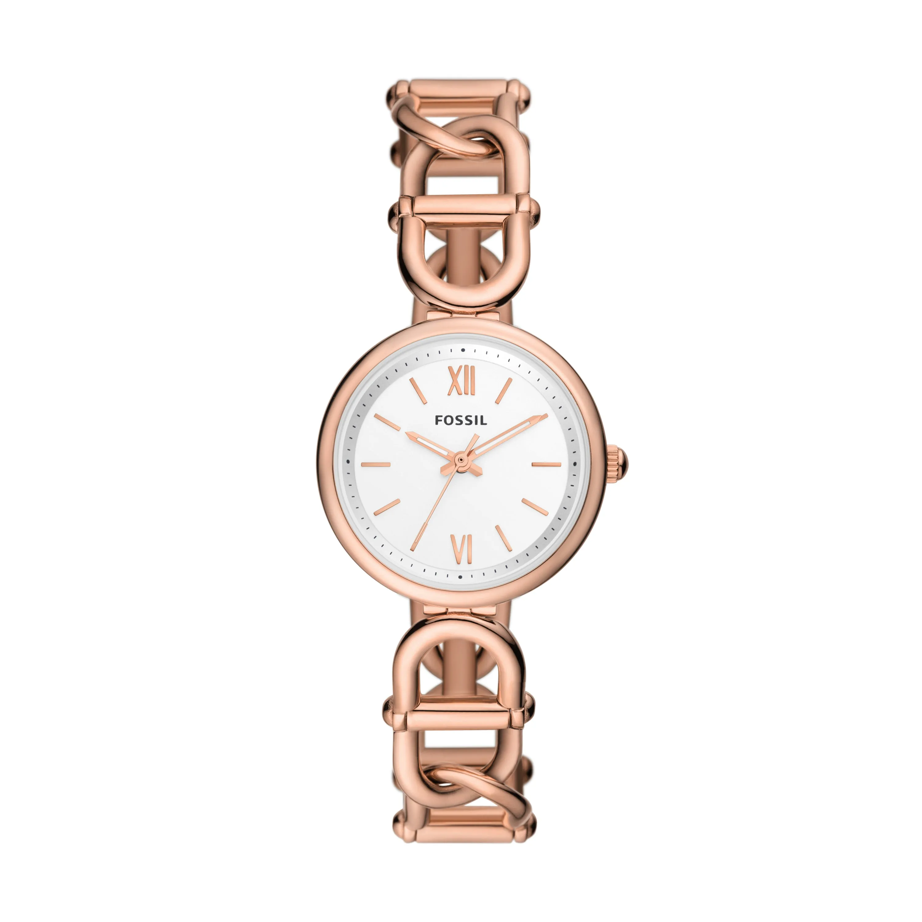 Carlie Three-Hand Rose Gold-Tone Stainless Steel Watch