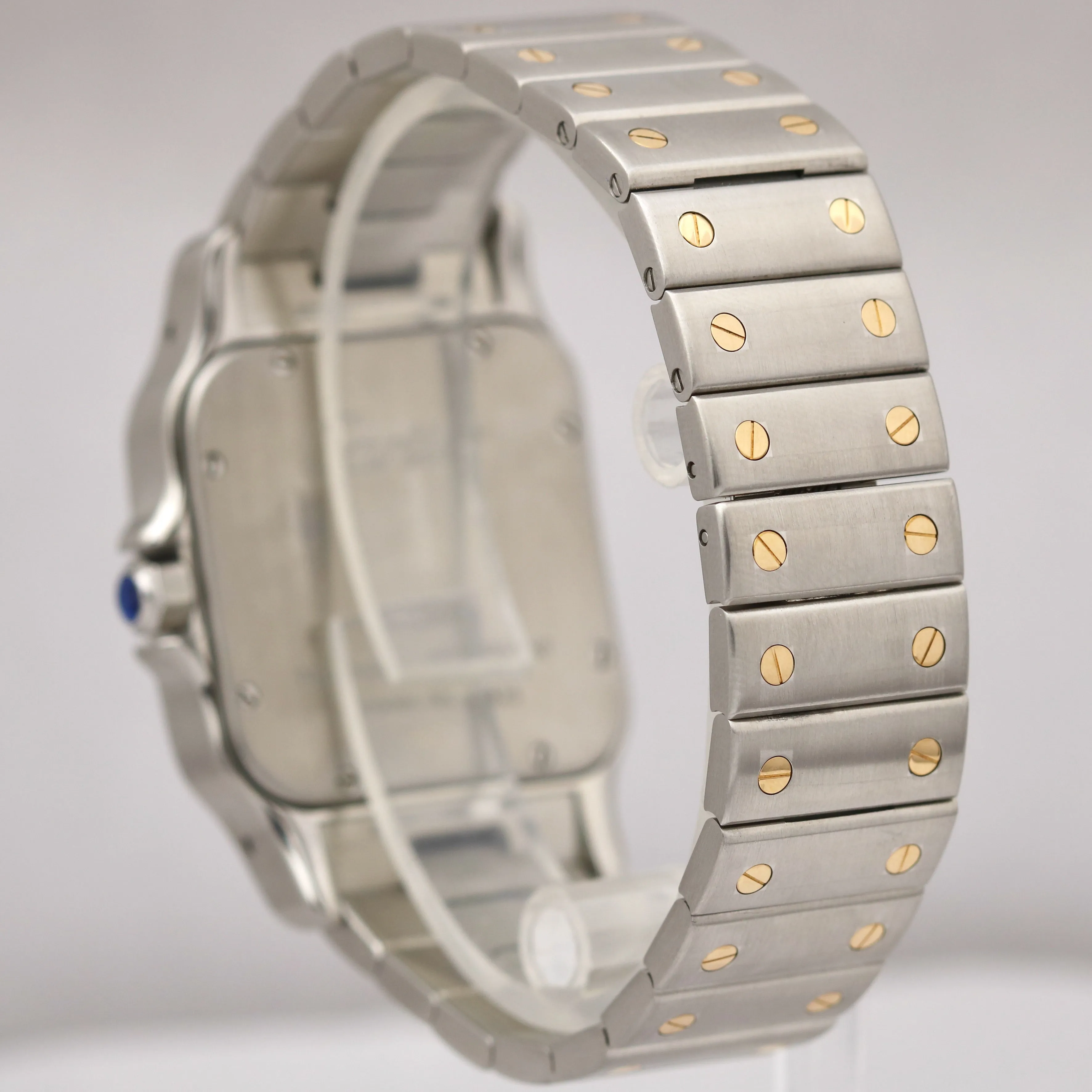 Cartier Santos Galbee 32mm Auto Two-Tone Stainless 18K White Roman 2823