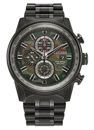 Citizen Eco Drive Nighthawk Black with Camo Watch CA0805-53X