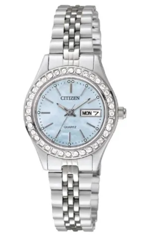 Citizen Quartz Stainless Watch with Mother of Pearl Dial EQ0530-51N