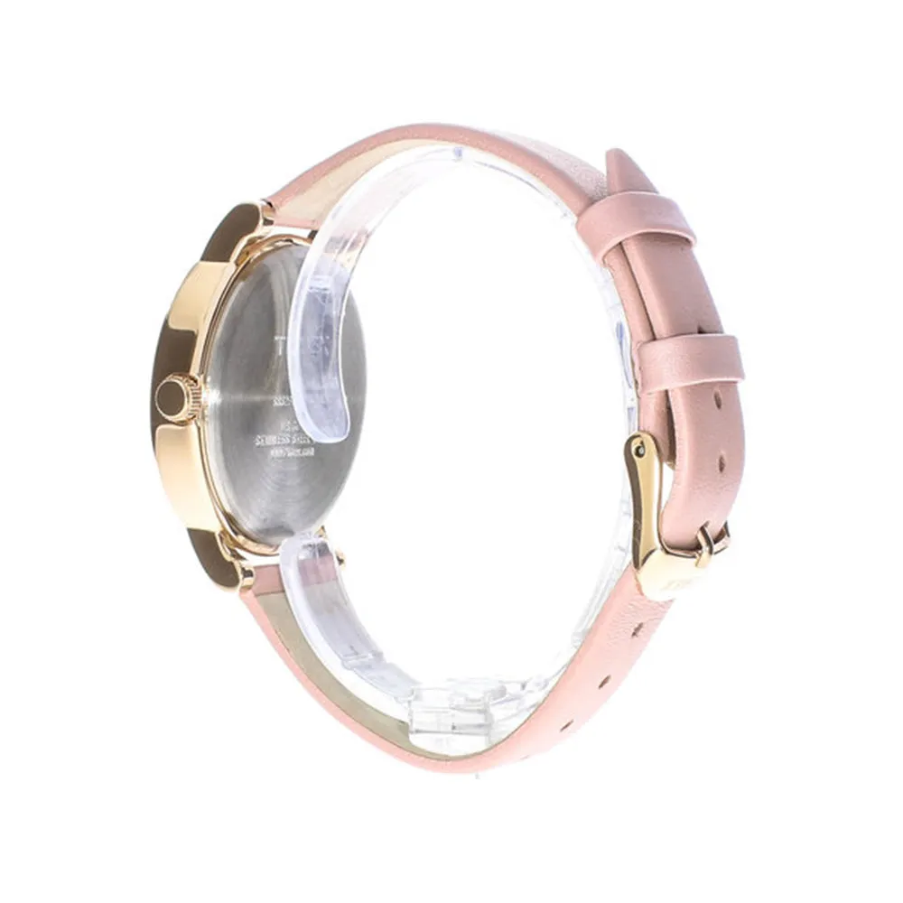 Crystal Opulence 3-Hand 38mm Leather Band