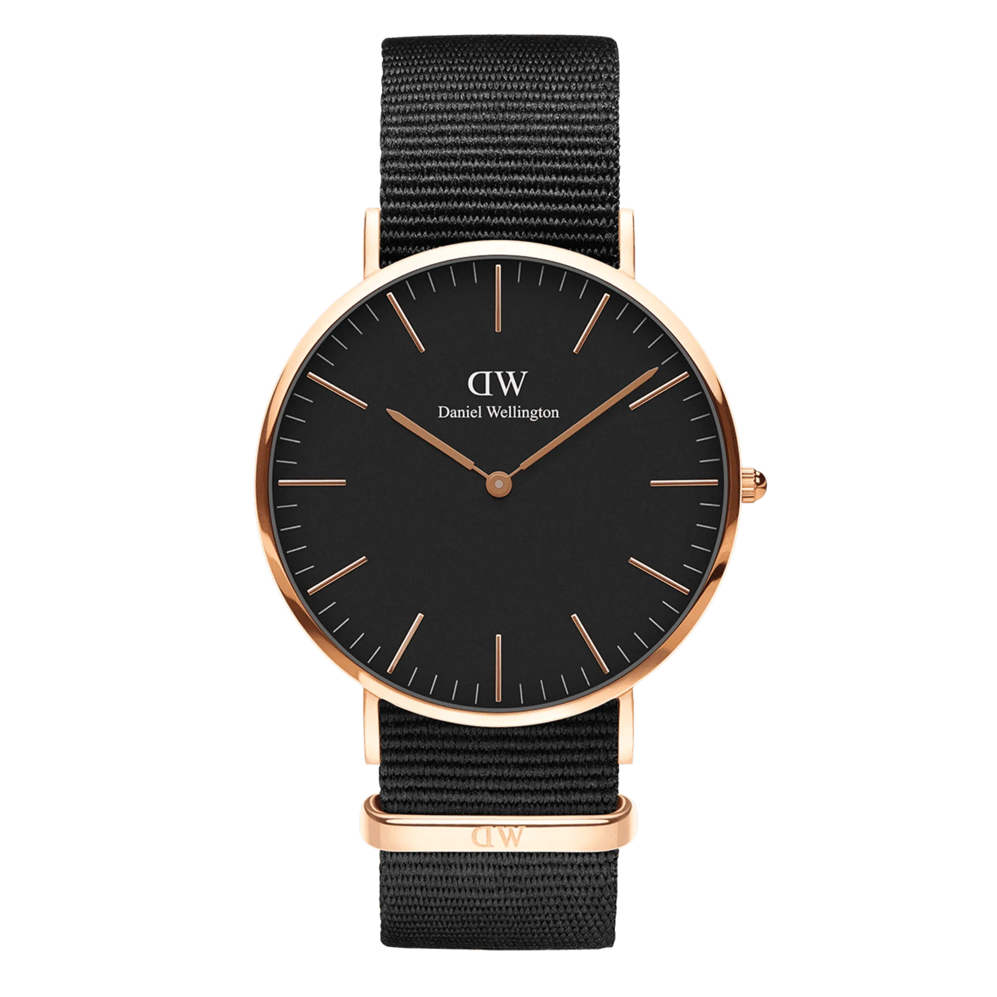 Daniel Wellington Classic 40 Cornwall Rose Gold & Black Watch