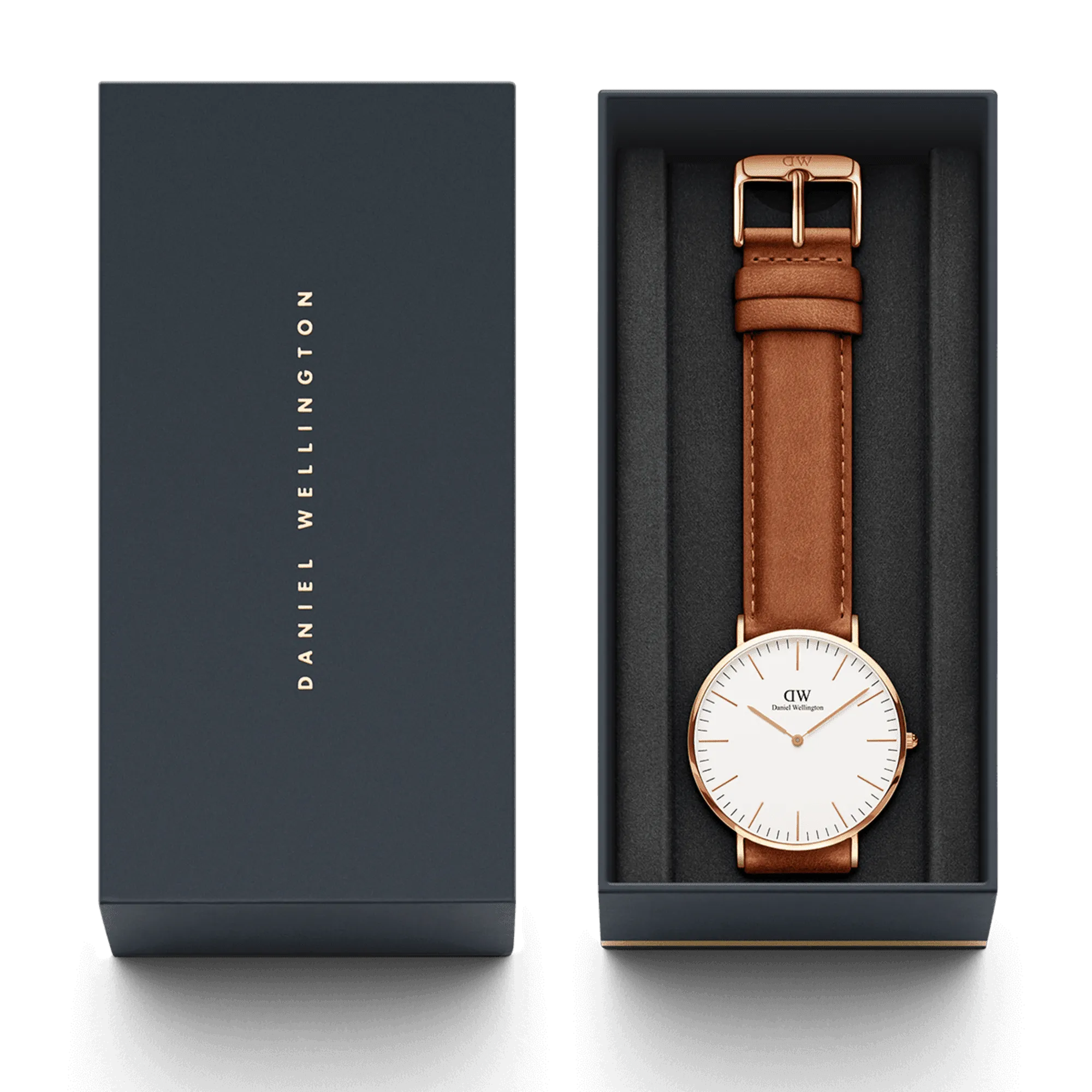 Daniel Wellington Classic 40 Durham Rose Gold & White Watch