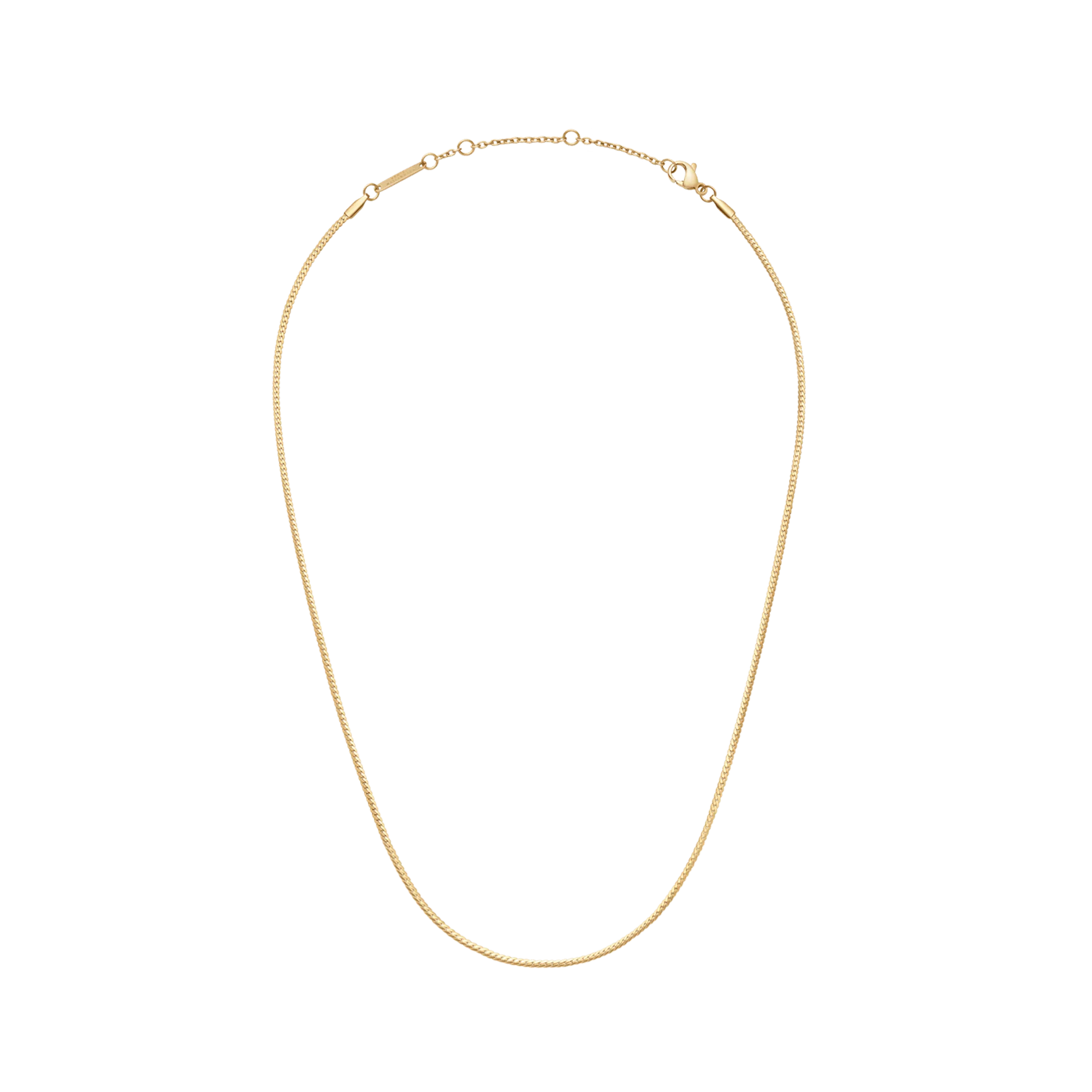 Daniel Wellington Elan Flat Chain Necklace Short Gold