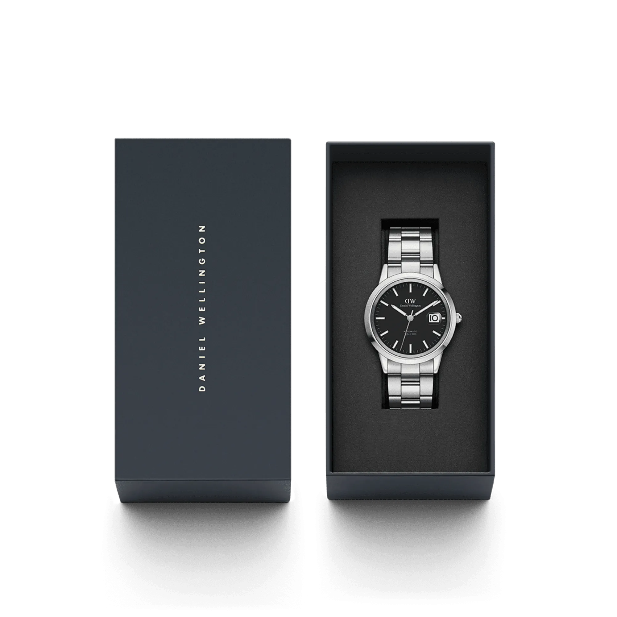 Daniel Wellington Iconic Link Automatic 40 Silver & Black Watch