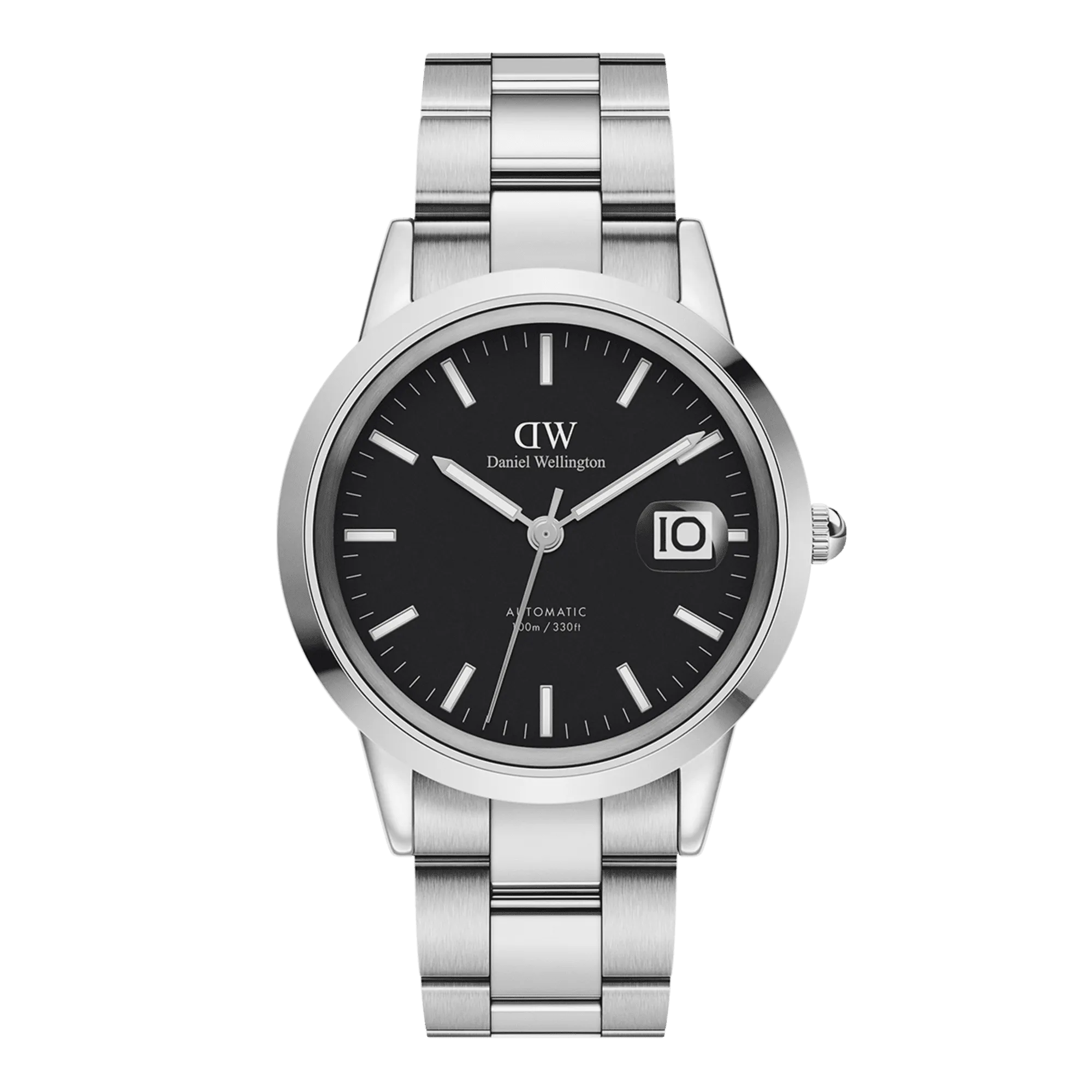 Daniel Wellington Iconic Link Automatic 40 Silver & Black Watch