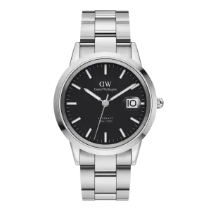 Daniel Wellington Iconic Link Automatic 40 Silver & Black Watch