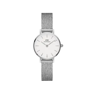 Daniel Wellington Petite 24 Pressed Sterling Silver & White Watch