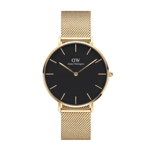 Daniel Wellington Petite 36 Evergold Gold & White Watch