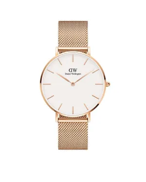 Daniel Wellington Petite 36 Melrose Rose Gold & White Watch