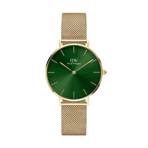 Daniel Wellington Petite Emerald 28 Gold & Green Watch