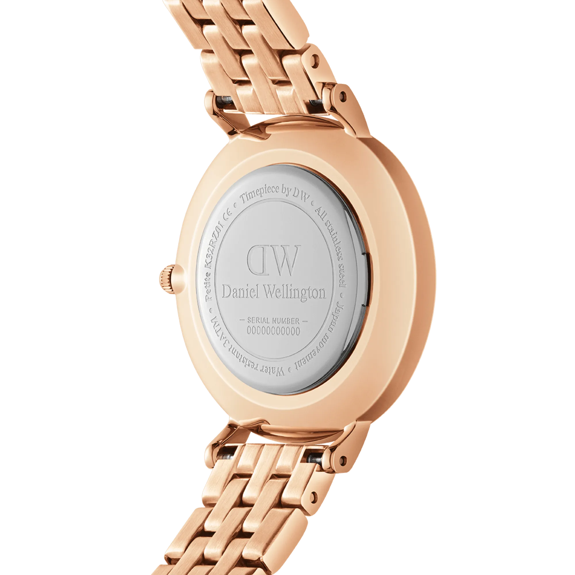 Daniel Wellington Petite Lumine 28 5-Link Rose Gold & Mother of Pearl White Watch