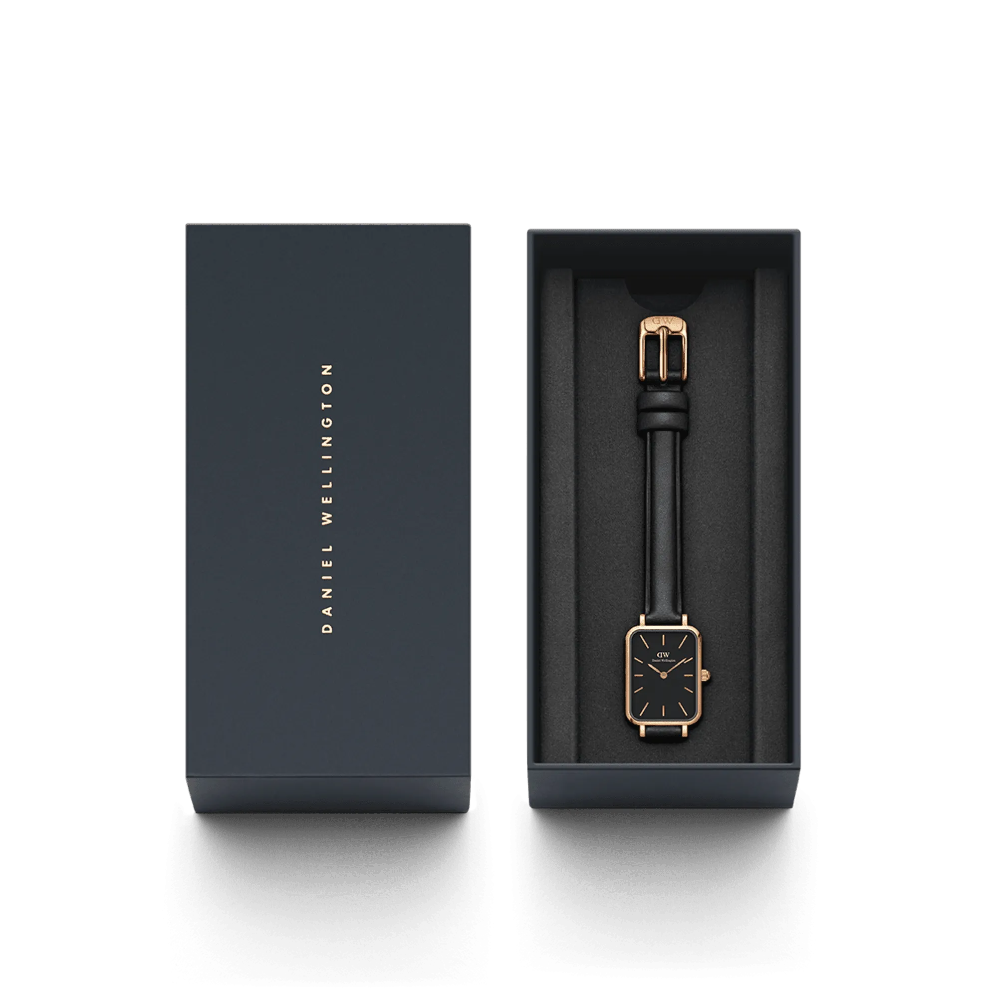 Daniel Wellington Quadro 20X26 Pressed Sheffield Rose Gold & Black Watch