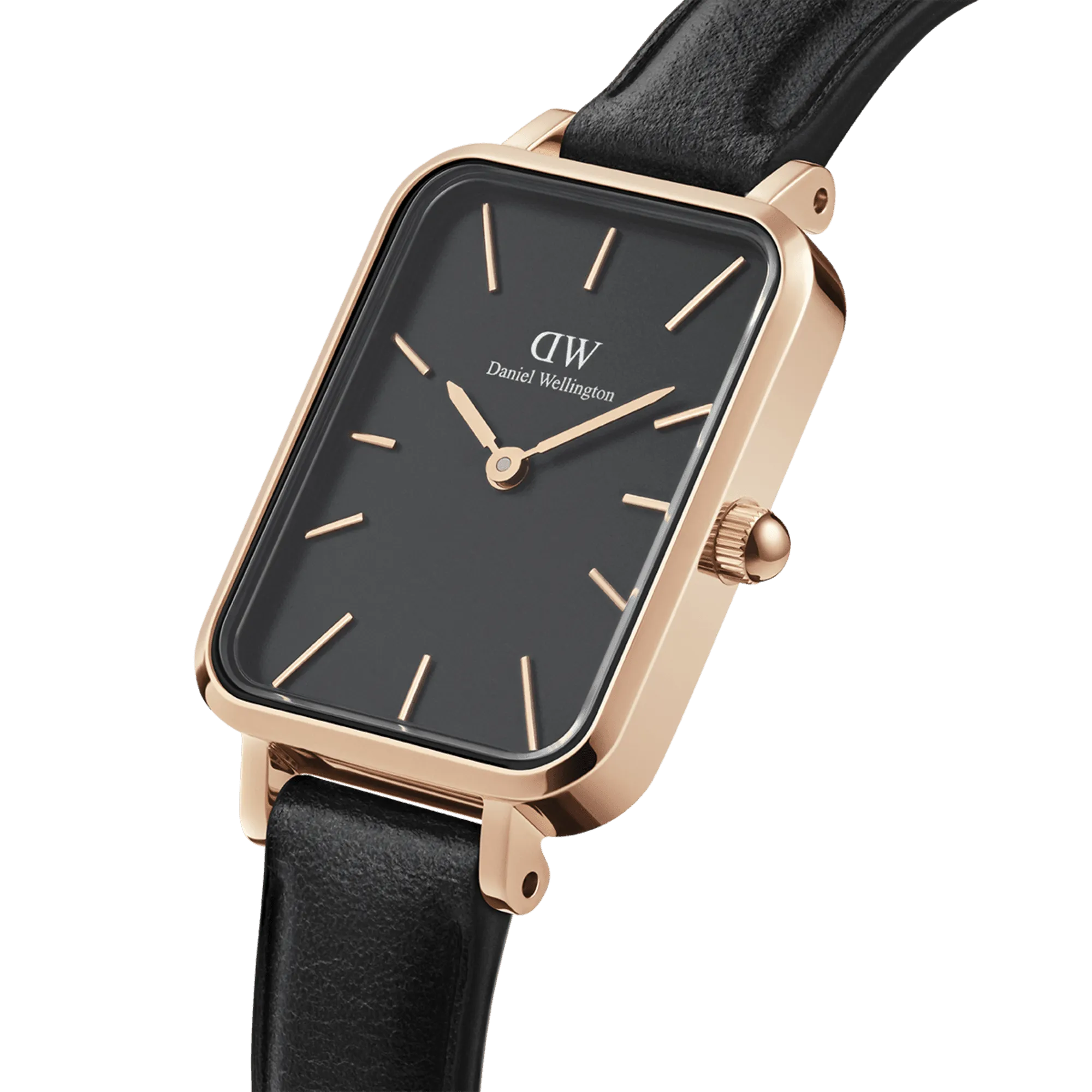 Daniel Wellington Quadro 20X26 Pressed Sheffield Rose Gold & Black Watch