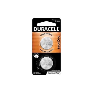 Duracell Lithium Coin 2032 3 V 210 mAh Security and Electronic Battery 2 pk