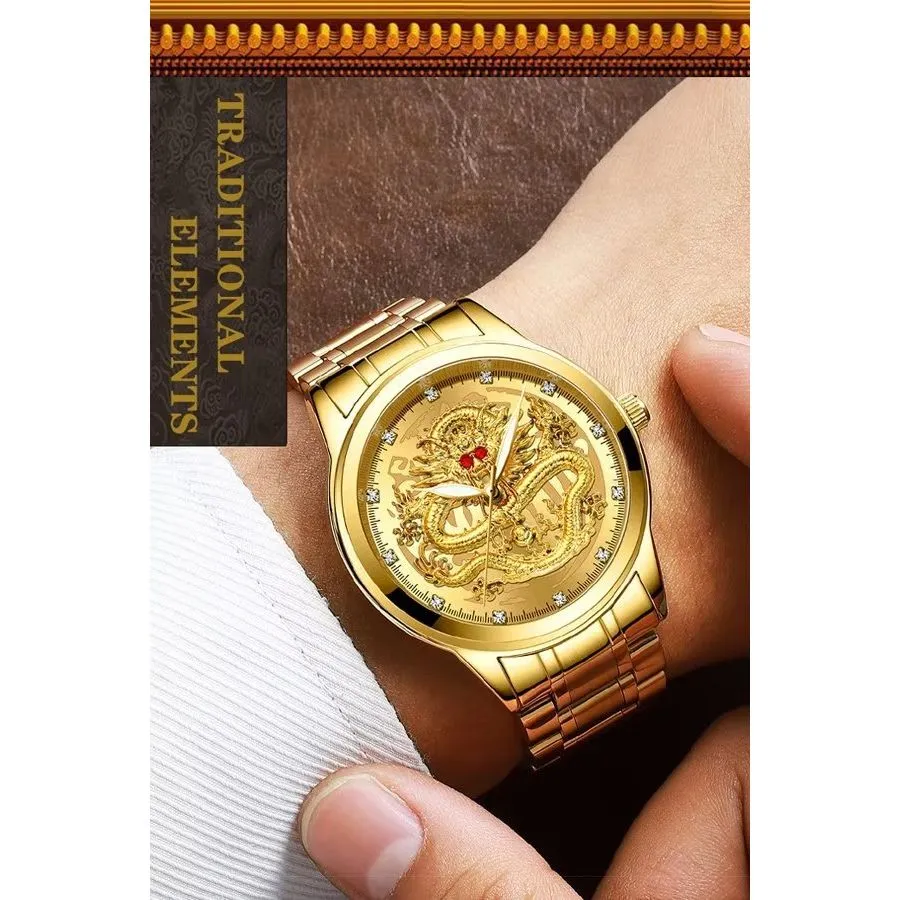 Elegant Gold QuartzTimepiece