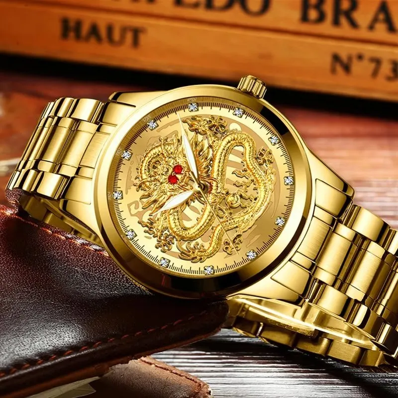 Elegant Gold QuartzTimepiece