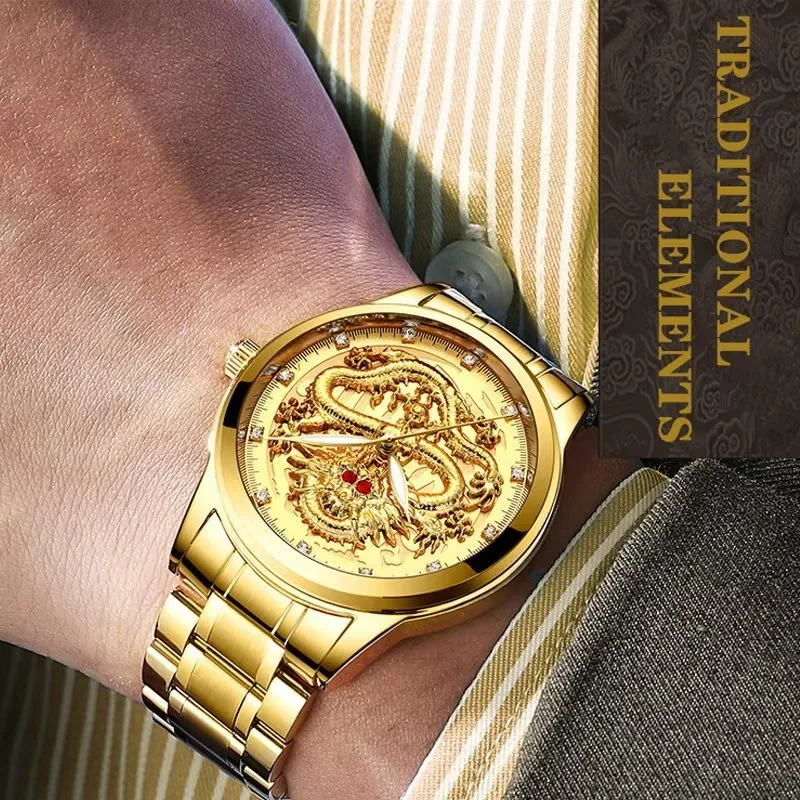 Elegant Gold QuartzTimepiece