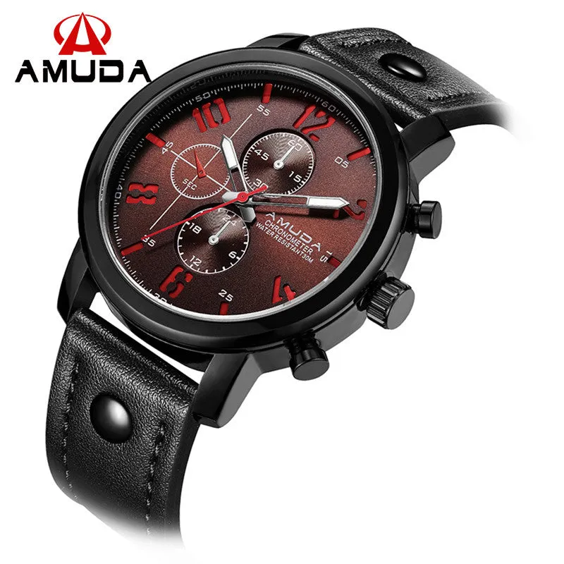 Fashion Brand AMUDA Watches Men Quartz-Watch Male Casual Analog Sports Wrist Watches Relogio Masculino Montre Homme