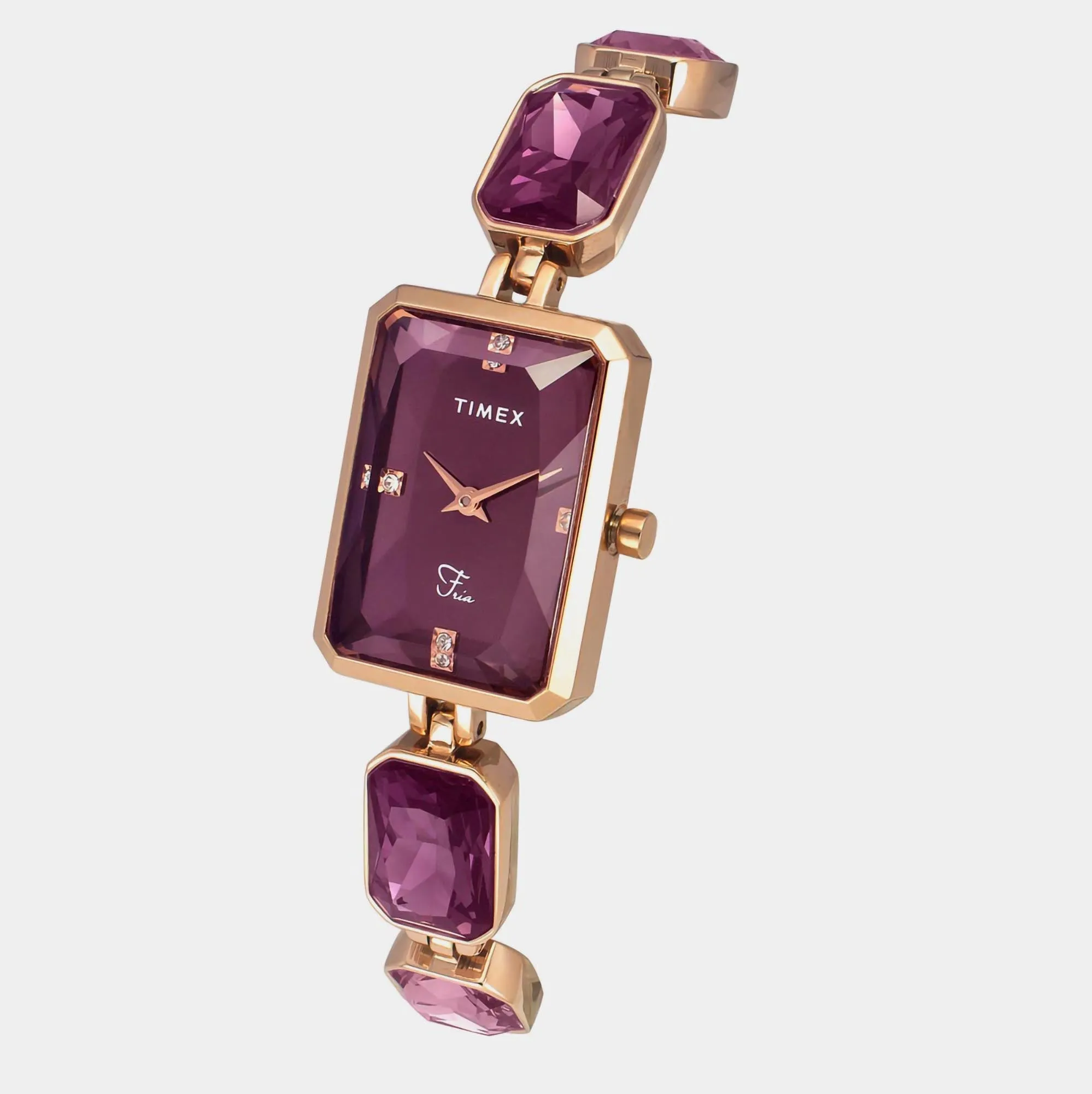 Fria Women's Burgundy Analog Stainless Steel Watch TWEL16903