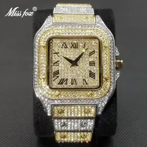 Full Diamond Men's Waterproof Watch