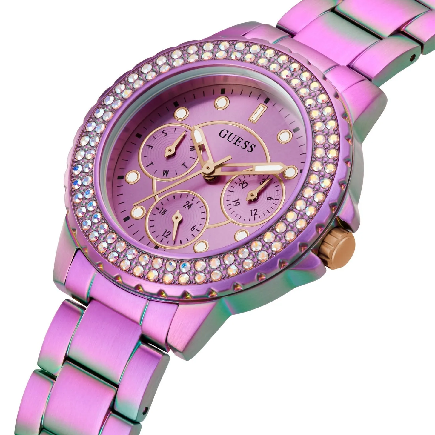 Guess GW0410L4 Ladies Crown Jewel Iridescent Watch