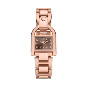 Harwell Three-Hand Rose Gold-Tone Stainless Steel Watch