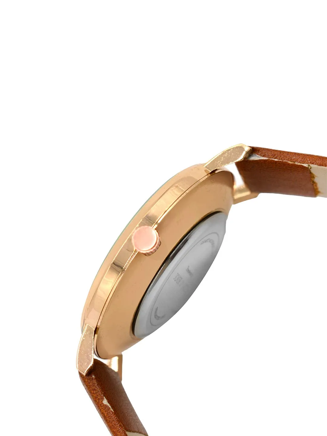 INES Sleek Tan Watch