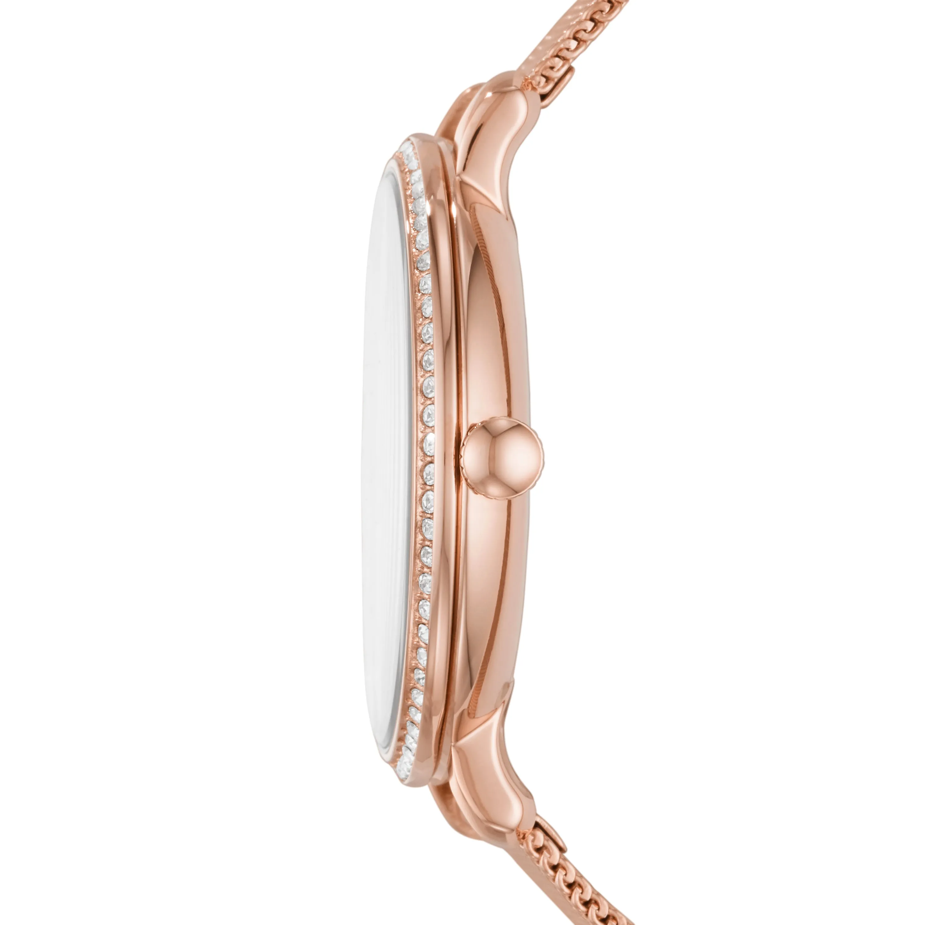 Jacqueline Three-Hand Date Rose Gold-Tone Stainless Steel Watch