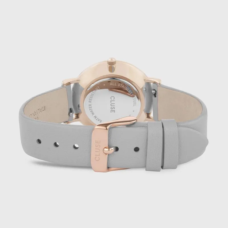 Le Couronnement Leather Grey, Rose Gold Colour