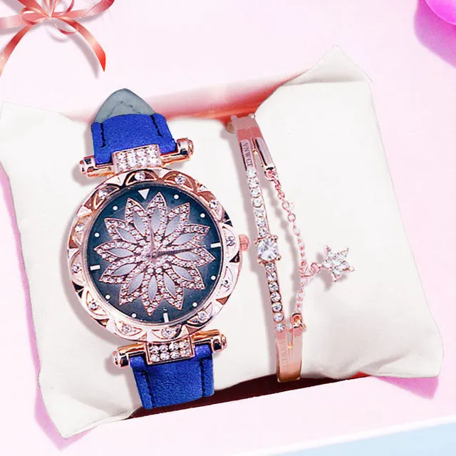 Luxury Women Watches Bracelet set