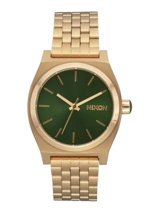 Medium Time Teller - Gold / Green Sunray