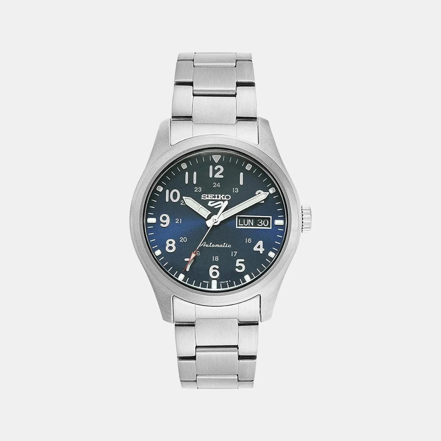 Men's Blue Analog Stainless Steel Automatic Watch SRPG29K1