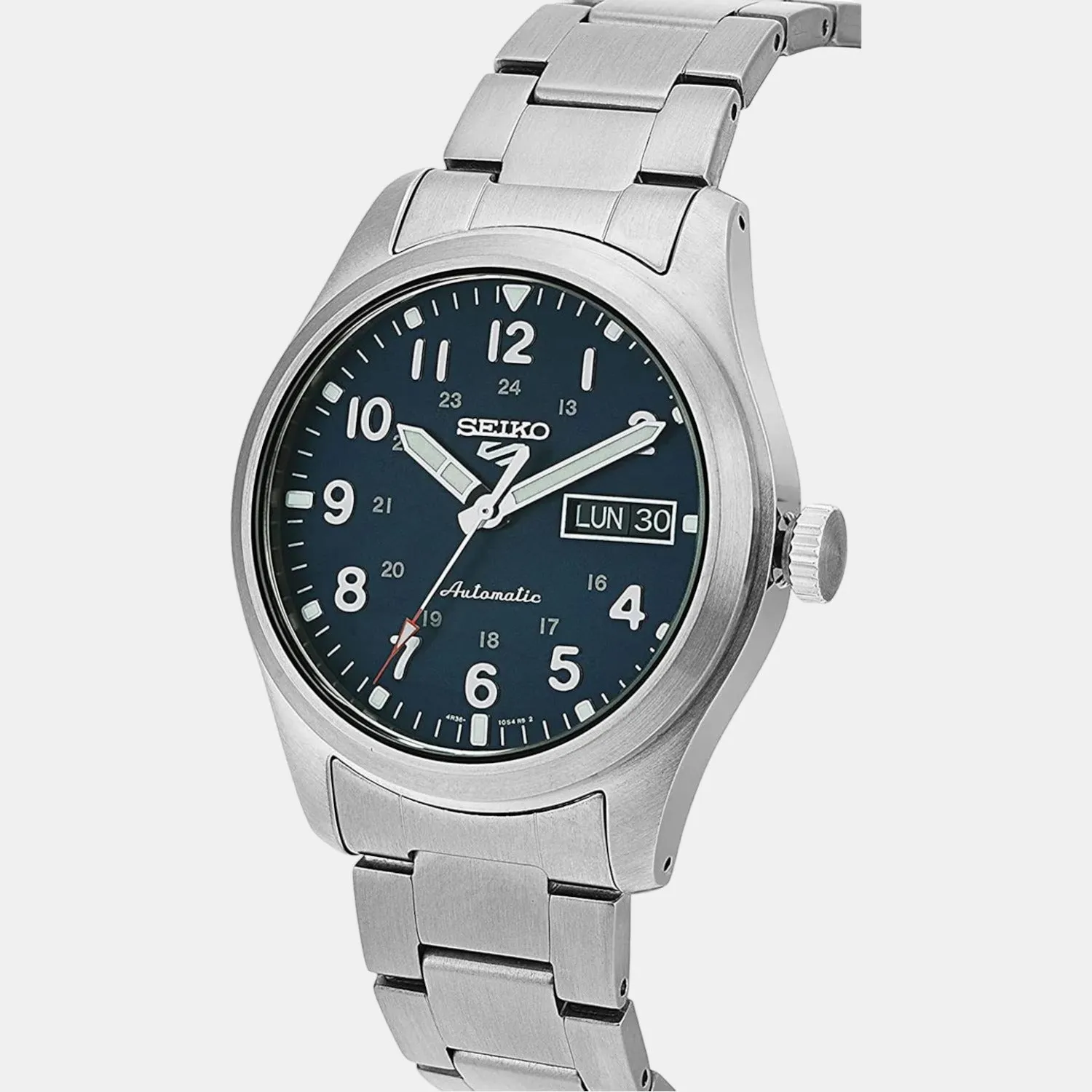 Men's Blue Analog Stainless Steel Automatic Watch SRPG29K1