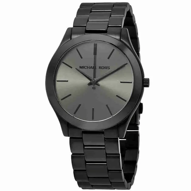 Men's Slim Runway Black Dial Watch By Michael Kors