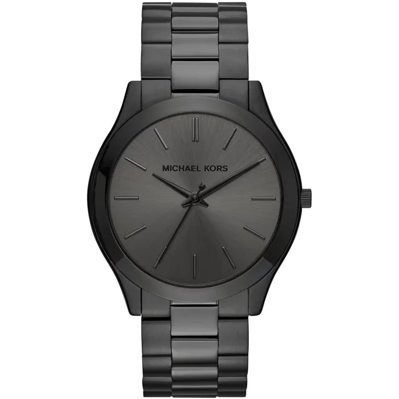 Men's Slim Runway Black Dial Watch By Michael Kors