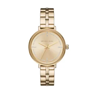 Michael Kors - Women’s Quartz Stainless Steel Gold Dial 38mm Watch MK3792